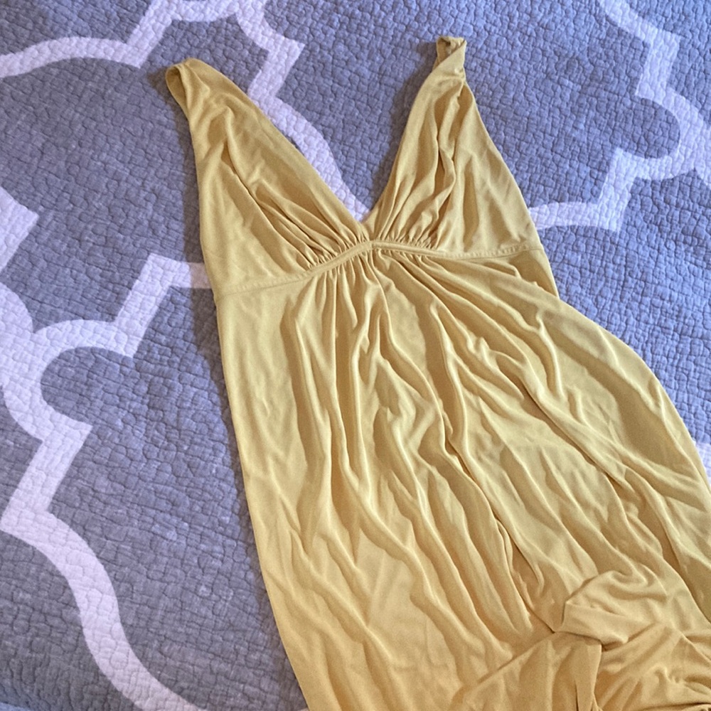 Natori Yellow Slip Dress